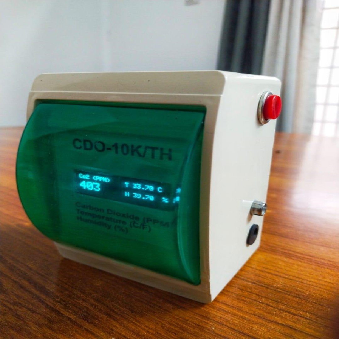 10,000-PPM Carbon-Dioxide, Temperature & Humidity Monitor