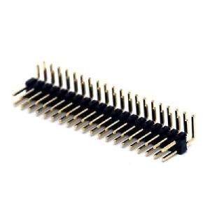 40 Pins Male 2.54mm Bent Pin Header Right Angle Single Row 90 Degrees Needle Connector