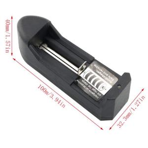 Universal Single Slot Li-ion Battery Charger for 18650 Cells 3.7v Rechargeable Lithium Ion Batteries