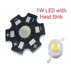 Warm White 1 Watt SMD LED Diode With Heatsink